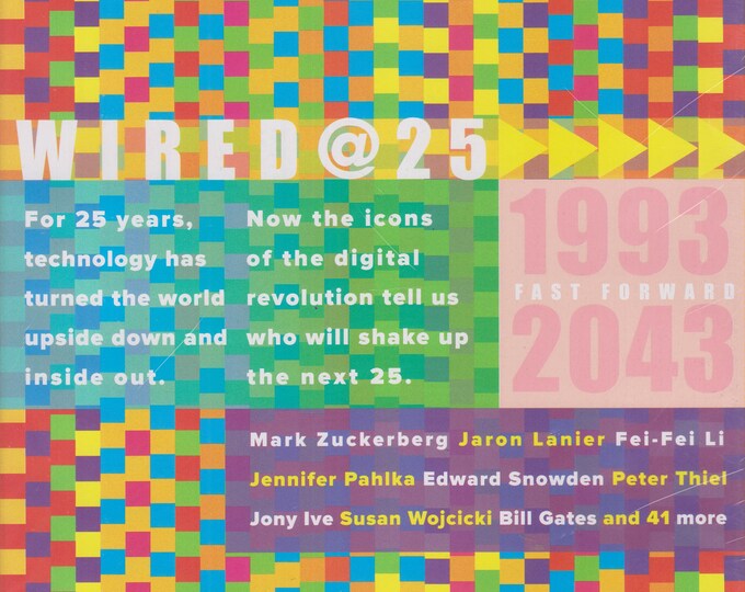 Wired October 2018 Wired @25 1993 Fast Forward 2043 (Magazine: Technology, Business)