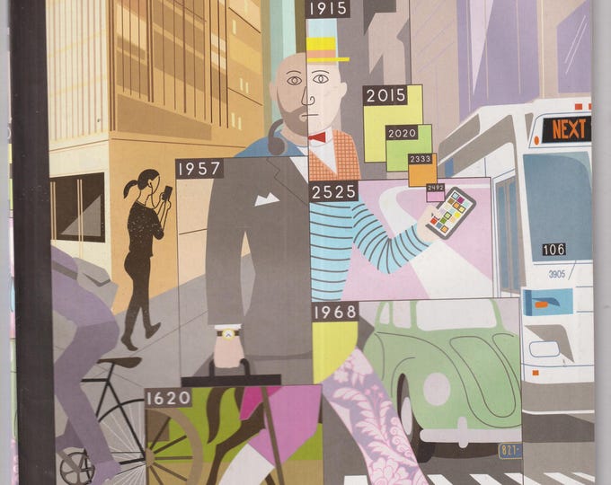 The New Yorker November 24, 2014 Time Warp Cover,  The Tech Issue, Spotify, Medicine's 3-D Printing (Magazine: General Interest)