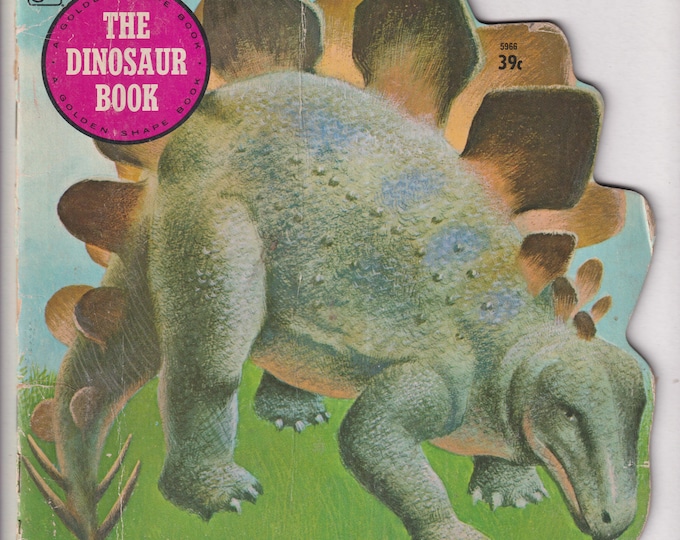 1975 The Dinosaur Book Golden Shape Book #5966 (Paperback: Children's Picture Book, Educational)