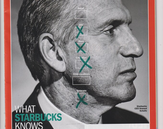 Time February 16, 2014 Starbucks CEO Howard Schultz, Measles Vaccine, Fifty Shades of Grey (Magazine: News, Current Events)