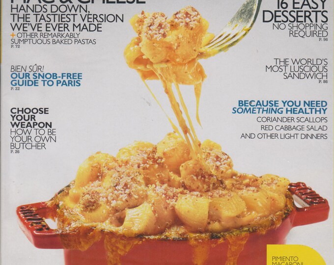 Bon Appetit March 2011 Dig Into Comfort, Mac & Cheese, Easy Desserts (Magazine: Cooking)