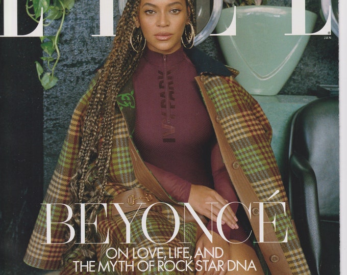 Elle January 2020 Beyonce on Live, Life and the Myth of Rock Star DNA (Magazine: Women's, Fashion) 2020