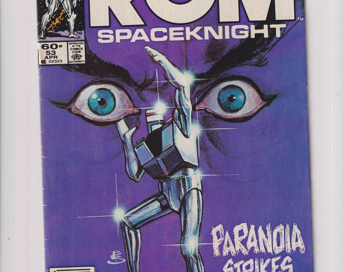 ROM Spaceknight #53 Marvel Comics April 1984 Paranoia Strikes Deep... (Comic: Science Fiction)