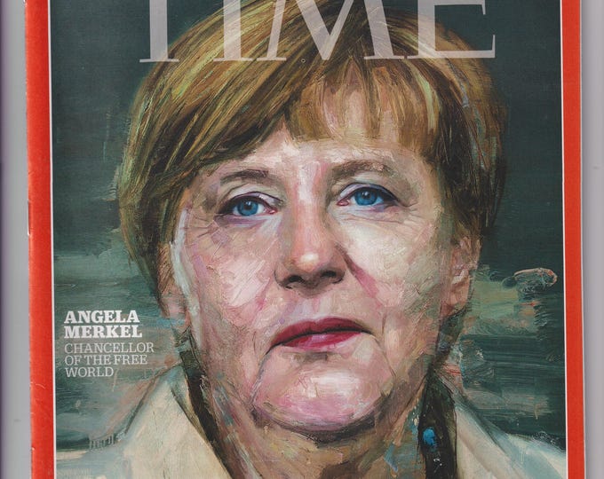 Time December 21, 2015 Angela Merkel - Time Person of the Year, No. 3 Donald Trump, No. 4 Black Lives Matters  (Magazine: News)