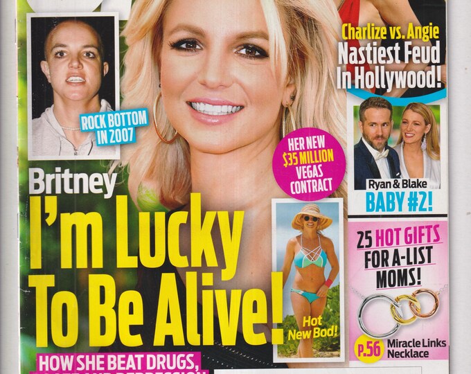 OK! USA May 2, 2016 Britney Spears, Charlize Theron, Angelina Jolie, Ryan Reynolds, Blake Lively  (Magazine: Celebrity)