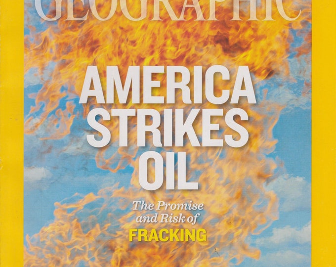 National Geographic March 2013 America Strikes Oil  - Fracking; Night Gardens; Fuling China;  Bonobos, Drones (Magazine: General Interest)