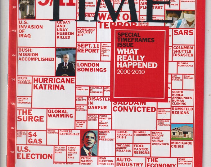 Time December 6, 2010 What Really Happened 2000-2010 Special Timeframes Issue (Magazine: Current Events, Politics)