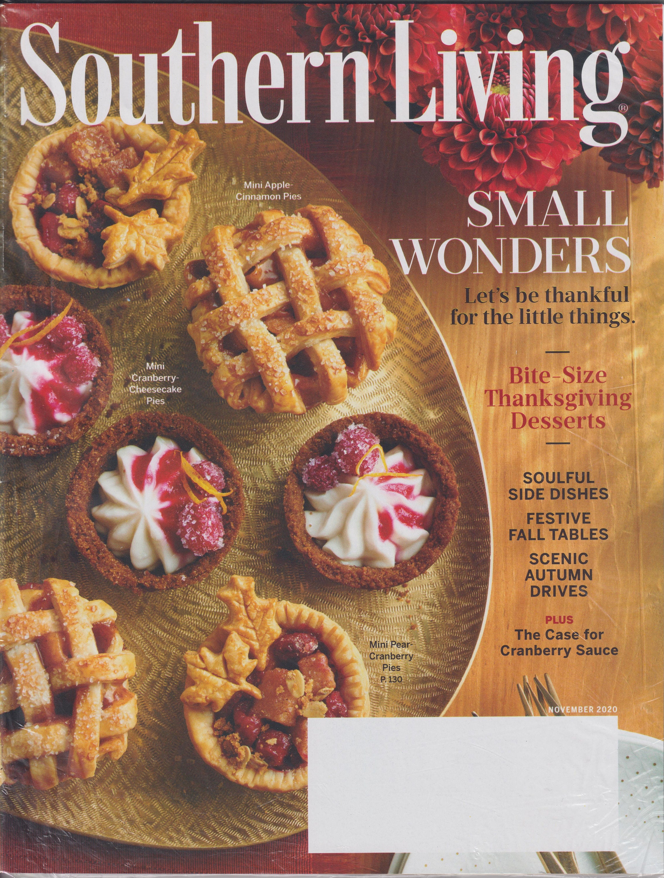 Southern Living November 2020 Small Wonders Let's Be Thankful For The