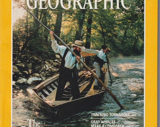 National Geographic June 1987 The Patowmack Canal, Tracking Tornadoes, Gray Whales, Laos,  (Magazine: Nature, Geography)