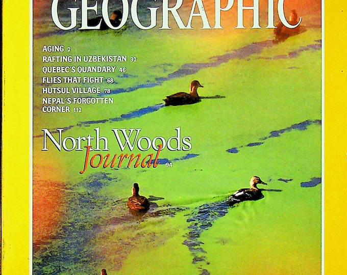 National Geographic  November 1997 North Woods Journal, Aging, Uzbekistan, Quebec, Flies, Hutsul, Nepal (Magazine: General Interest)