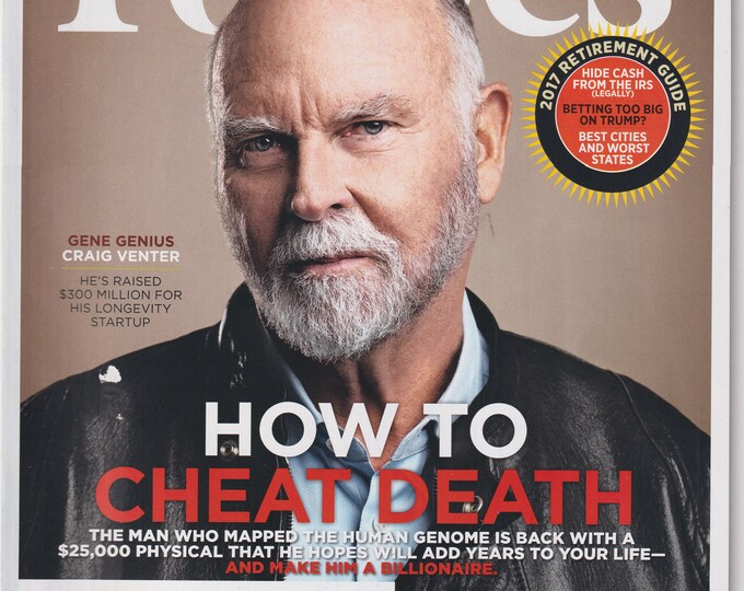 Forbes February 28, 2017 Craig Venter Gene Genius,  Green Fossil Fuels, Betting Too Much On Trump (Magazine: Business, Finance)