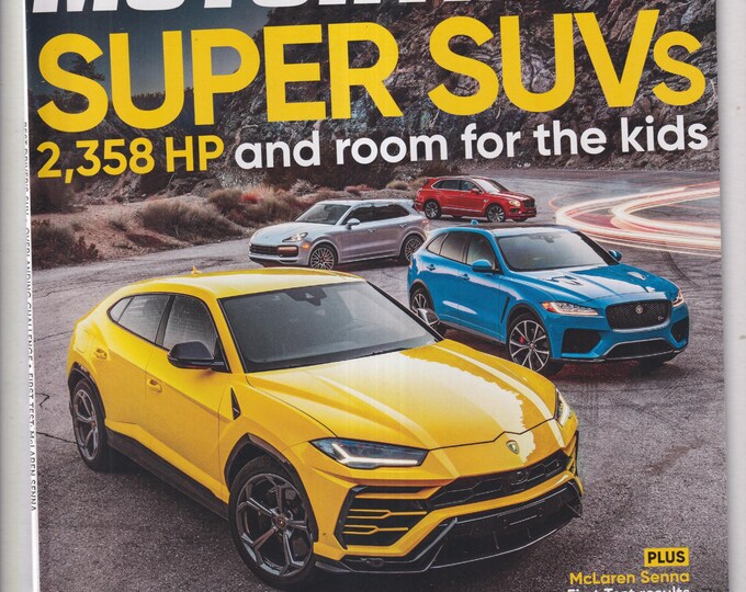 MotorTrend November 2019 Super SUVs, Chevrolet Colorado, Jeep Gladiator, Toyota Tacoma, Porsche's 150+ MPH Taycan (Magazine: Automotive)