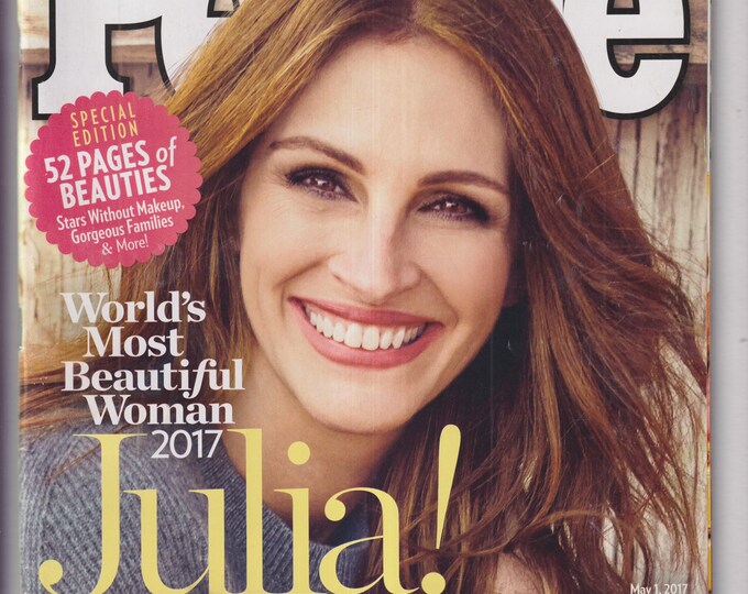 People May 1, 2017 Julia Roberts 2017 World's Most Beautiful Woman, Caitlyn Jenner, Ben Affleck  (Magazine: Celebrities, General Interest)