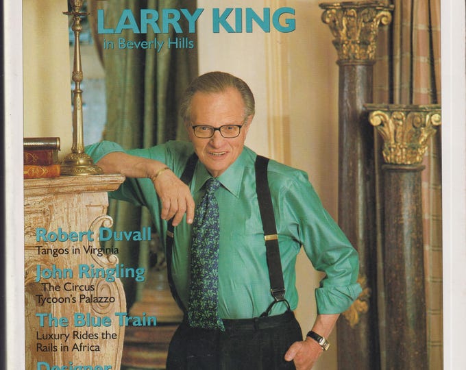 Architectural Digest October 2002 Larry King, Robert Duvall, John Ringling,