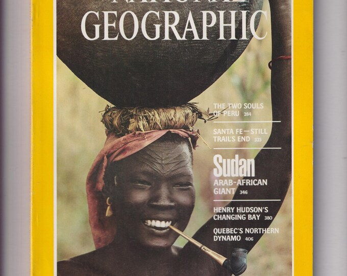 National Geographic March 1982 Sudan, Peru, Santa Fe, Hudson Bay, Quebec Hydro (Magazine: Geography, General Interest)