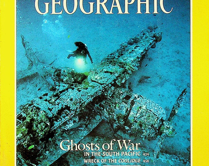 National Geographic April 1988 Ghosts of War, Uganda, Wildflowers, Texas, Pharaoh's Funeral Bark, Pyramid Boats(Magazine: Nature, Geography)