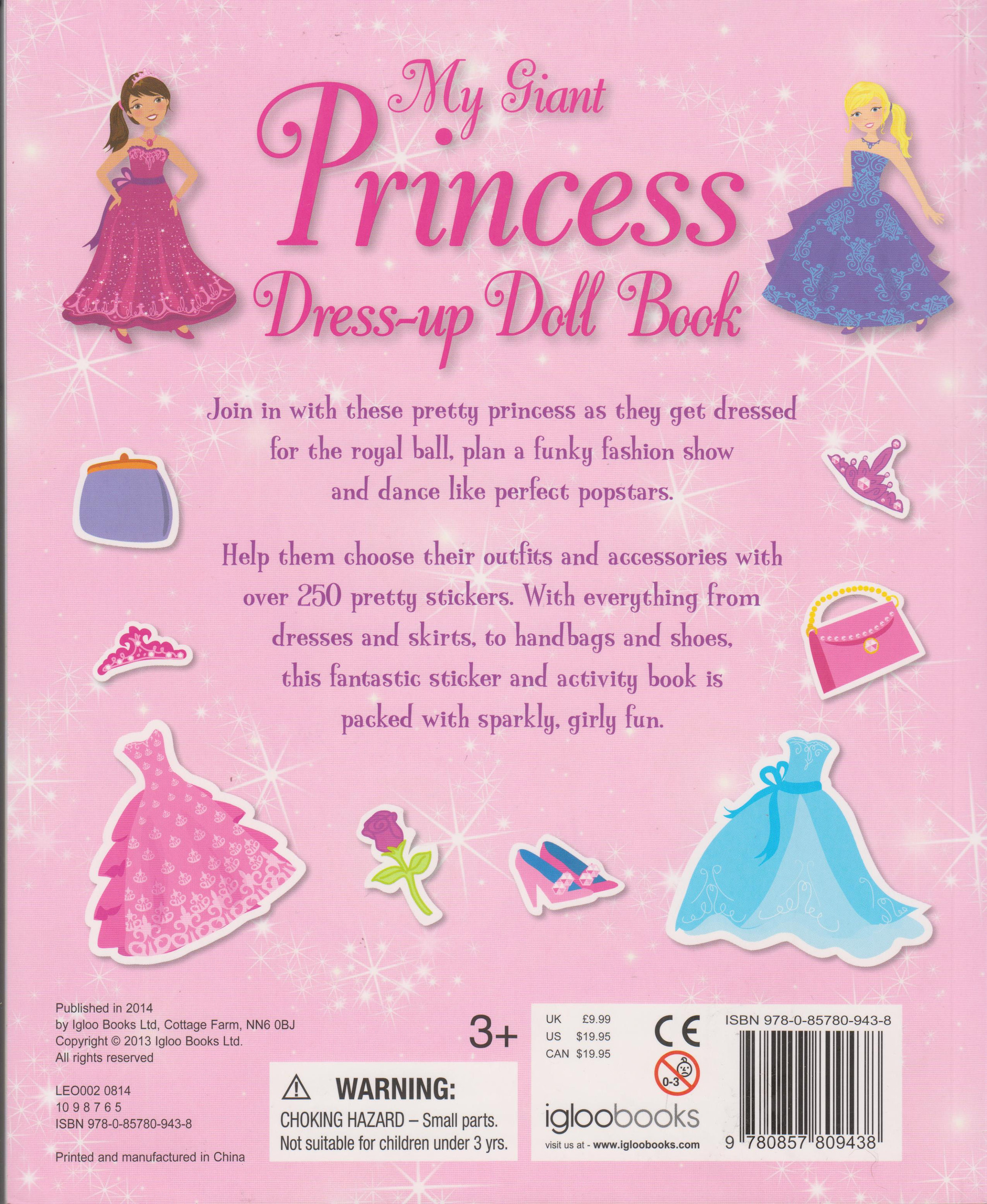 my giant dress up doll book