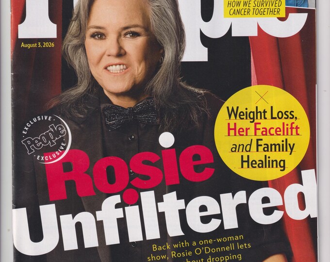 People August 3, 2026 Rosie O'Donnell Unfiltered, William Shatner, Michelle Hadley (Magazine: Celebrity, Gossip)