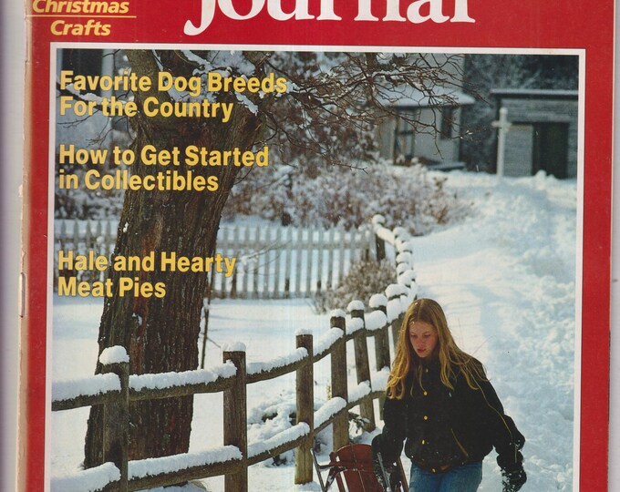 Country Journal December 1987 Creative Christmas Crafts, Favorite Dog Breeds, Starting Collectibles  (Magazine: Home & Gardening)