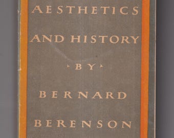 Aesthetics and History by Bernard Berenson (Paperback: Educational, Art, Philosophy of Art, Art History) 1954