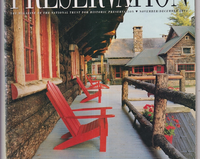Historic Preservation November December 1994 Frank Lloyd Wright Home, Debry Summerhouse (Magazine: Home Restoration, Historic Preservation)