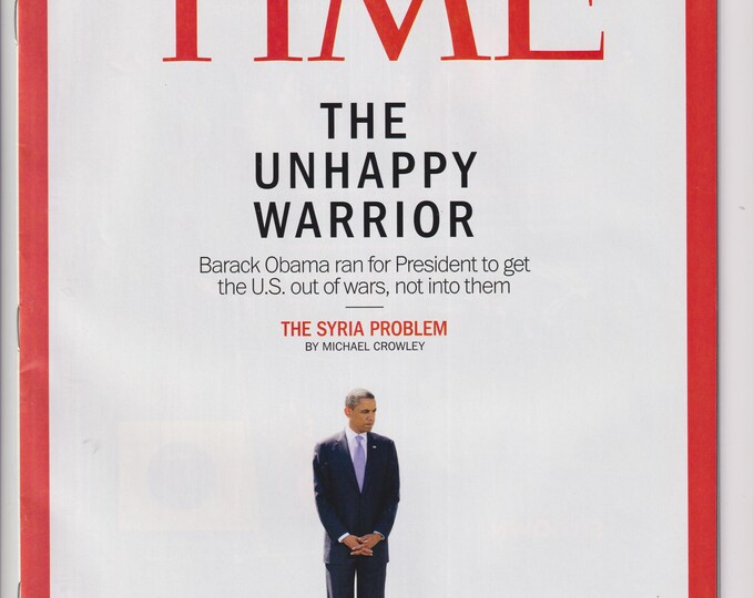 Time September 9, 2013 Barack Obama, Miley vs. Madonna, Plane Insanity, Robot Workers (Magazine: Politics, Current Events)
