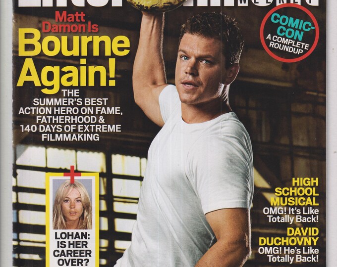 Entertainment Weekly August 10, 2007 Matt Damon, Lindsay Lohan, High School Musical, David Duchovany (Magazine: Movies, Music, Television)