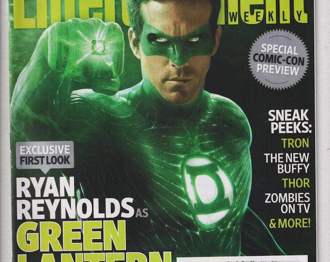 Entertainment Weekly July 23, 2010 Ryan Reynolds as Green Lantern, Inception, True Blood, Comic Con (Magazine: Movies, TV, Celebrities)