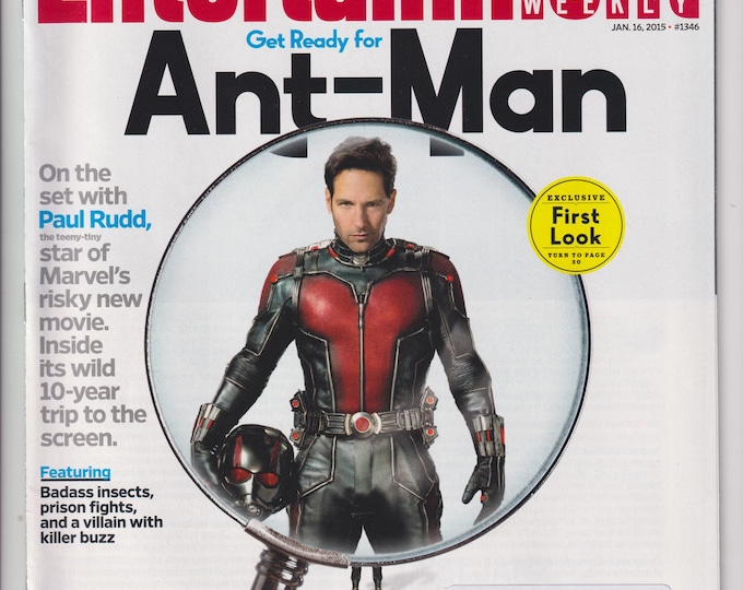 Entertainment Weekly January 16, 2015 Paul Rudd Ant-Man, Jessica Chastain, Cast of Girls  (Magazine: Movies, Music, TV, Celebrities)