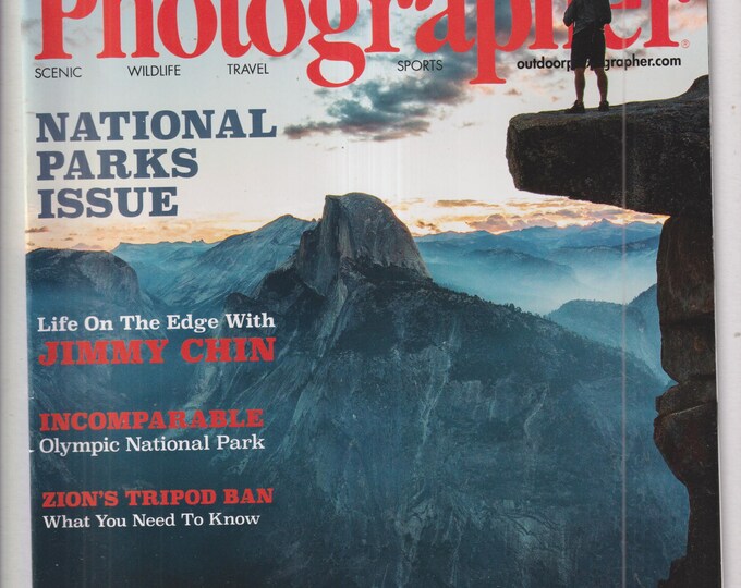 Outdoor Photographer July 2018 National Parks Issue, Jimmy Chin, Big Sur Photo Hotspots, Olympic National Park  (Magazine: Photography)