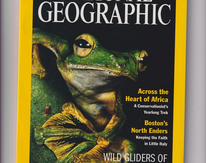 National Geographic October 2000 Wild Gliders of Borneo, Across The Heart of Africa (Magazine: Geography, History)