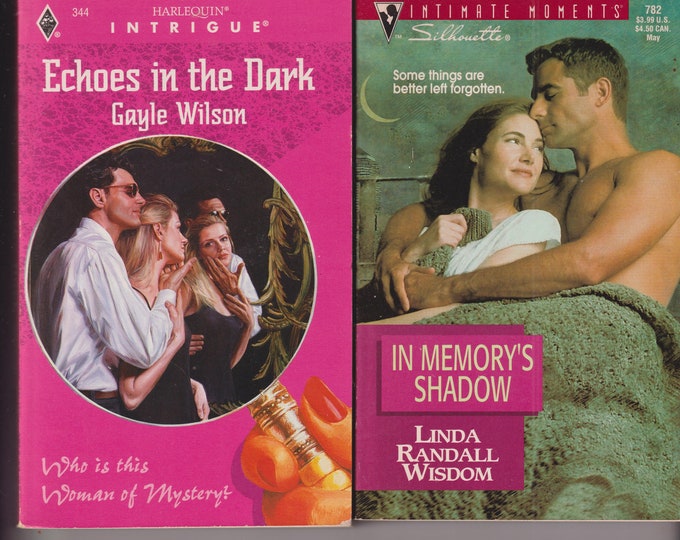 Echoes in the Dark & In Memory's Shadow (2 Book Set) (Paperback: Romance,  Suspense)  1990s