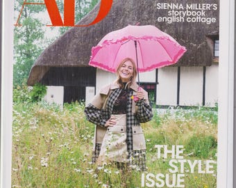 Architectural Digest September 2022 Sienna Miller's Storybook English Cottage   (Magazine: Home Decor)