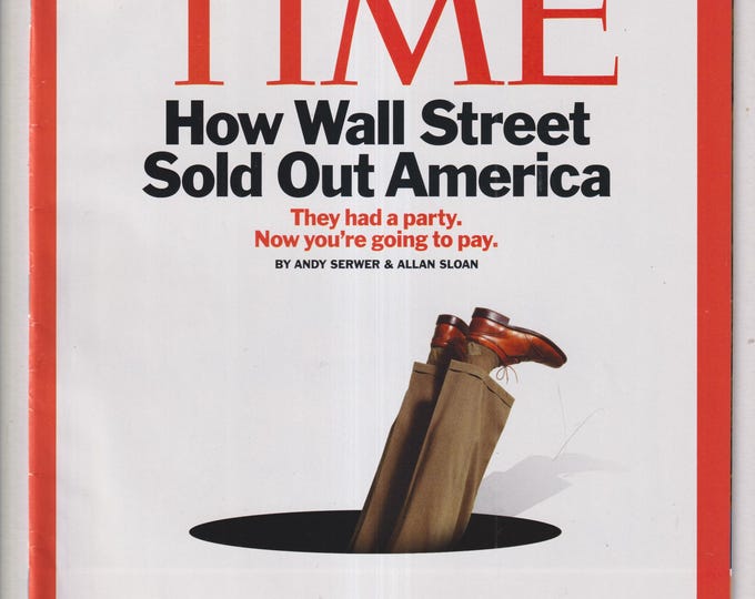 Time September 29, 2008 How Wall Street Sold Out America, Women Voters, Obama, GMs Electric Cars (Magazine: News, Current Events)