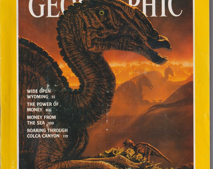 National Geographic January 1993 Dinosaurs, Wyoming, Money, Colca Canyon (Magazine: Nature, Geography)
