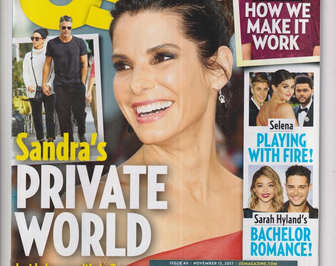 US Weekly November 15, 2017 Sandra Bullock, Katie Holmes, Jamie Foxx, Selena Gomez, Sarah Hyland (Magazine: Celebrity, Gossip)