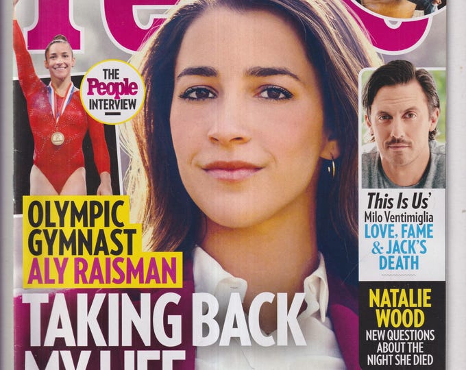 People February 19, 2018 Olympic Gymnast Aly Raisman , Kylie Jenner, Jennifer Aniston, Milo Ventimiglia, Natalie Wood (Magazine: Celebrity)