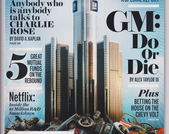 Fortune October 12, 2009 Charlie Rose, GM, Netflix, Chevy Volt   (Magazine: Business, Finance)