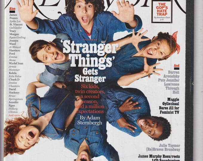 New York August 21 - September 3, 2017 Stranger Things Get Stranger, Fall Preview, GOP's Hate Trap (Magazine: General Interest)