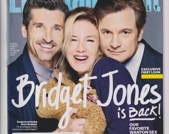 Entertainment Weekly December 31, 2015 Patrick Dempsey, Renee Zellweger, Colin Firth, Bridget Jones, Star Wars,  (Magazine:   Celebrities)