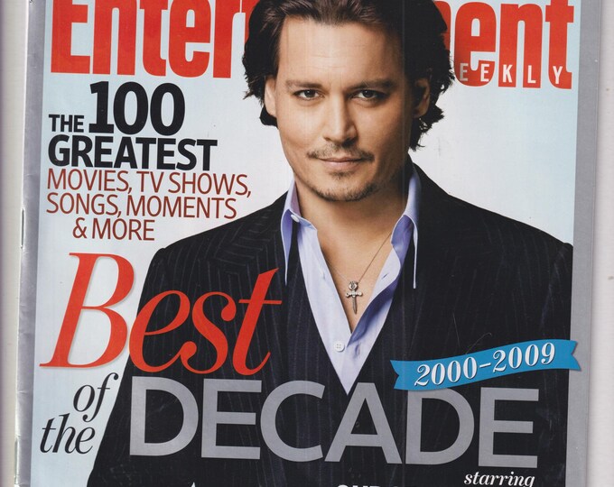 Entertainment Weekly December 11, 2009  Johnny Depp! Best of the Decade Starring Our 15 Favorite (Magazine: Music, Film, TV, Celebrities)