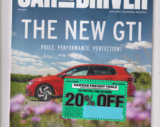 Car and Driver August 2020 The New GTI, Porsche, Tesla, BMW's M8 (Magazine: Automotive)