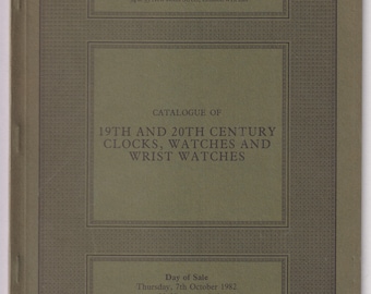 Sotheby's Clocks, Watches Auction Catalog - London October 7, 1982