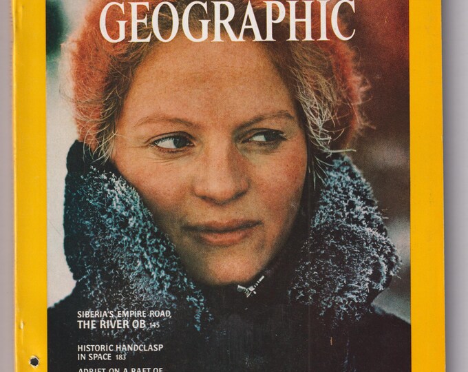 National Geographic February 1976 & USSR Map Siberia's River Ob, Thomas Jefferson,  Apollo-Soyuz  (Magazine: Geography, General Interest)