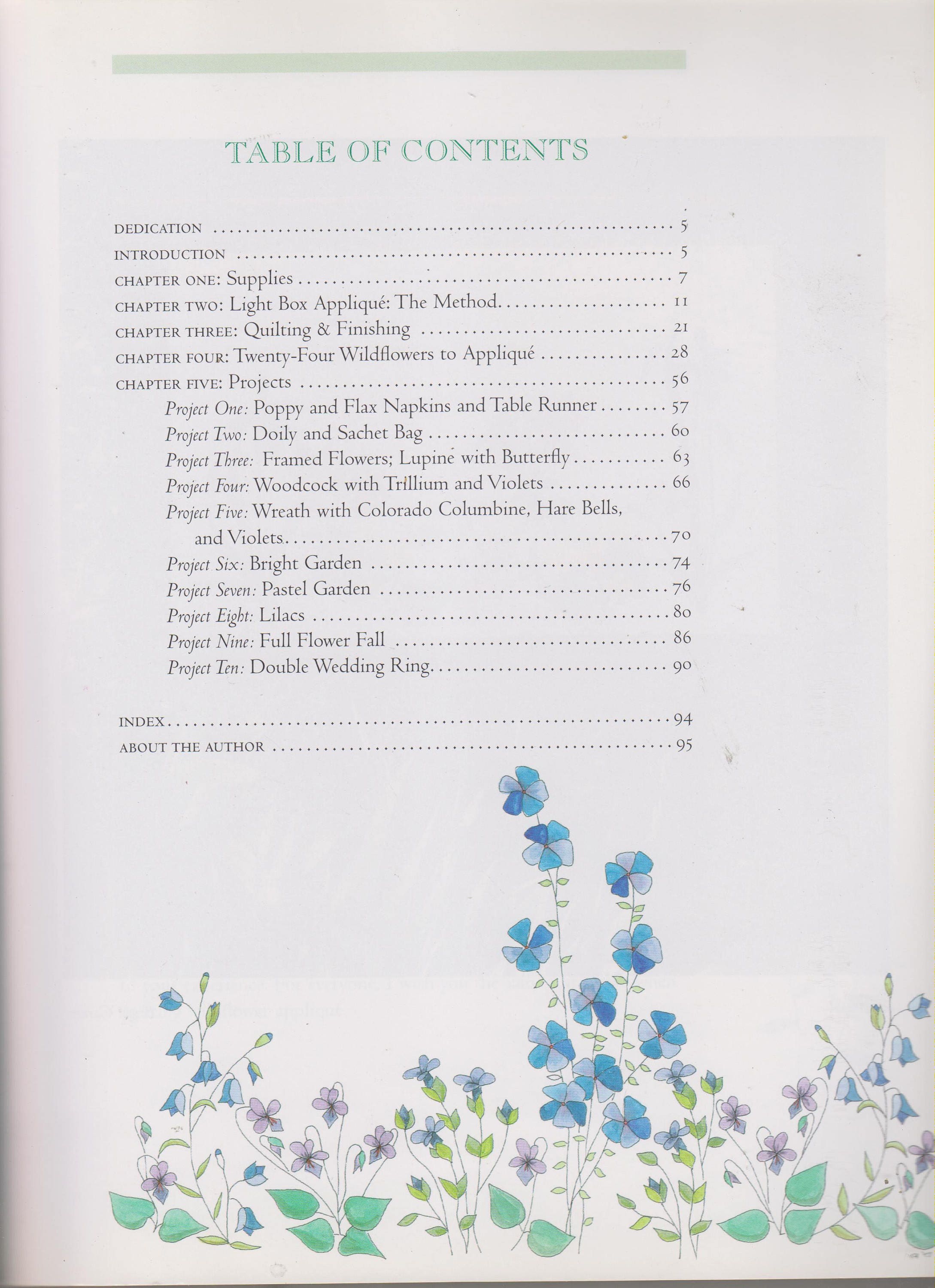 Wildflowers Designs for Applique and Quilting by Carol Armstrong