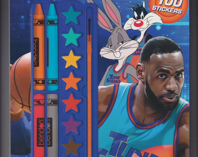 Space Jam A New Legacy Coloring & Activity Book with Paint, Crayons and Over 100 Stickers.  (Children's Coloring Book) 2021