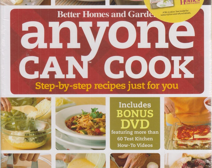Anyone Can Cook Step-By-Step Recipes with Bonus DVD (Hardcover Spiral Bound: Cooking, Recipes) 2009