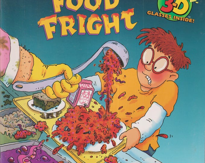 1997 "A" Edition Food Fright Golden Book Screamin' 3-D Series (Glasses Included) (Paperback: Children's Picture Book)