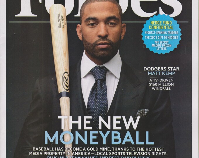 Forbes April 9, 2012 Dodgers Star Matt Kemp The New Moneyball (Magazine: Business, Finance)