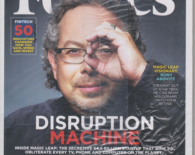 Forbes November 29, 2016 Magic Leap Visionary Rony Abovitz, Shark Tank, Alaska's Oil Fiasco   (Magazine: Business, Finance)